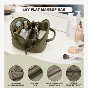 Olive Green Makeup Bag